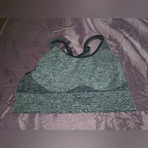 Victoria's Secret Sport Bra PINK Mesh M Color Grey